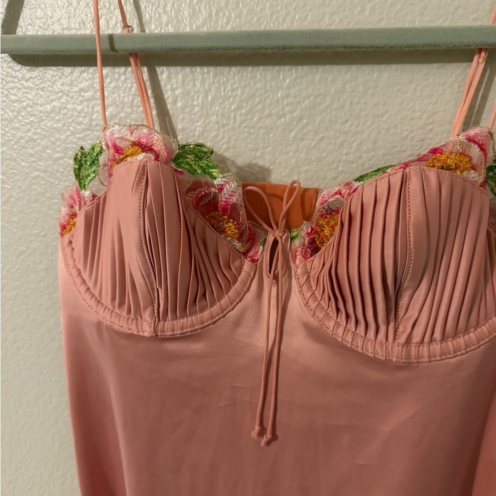 *SOLD* RARE! For Love And Lemons Lola Sample Floral Midi Dress - Picture 4 of 10